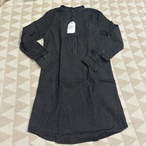 Universal standard Hannah denim shirt dress black